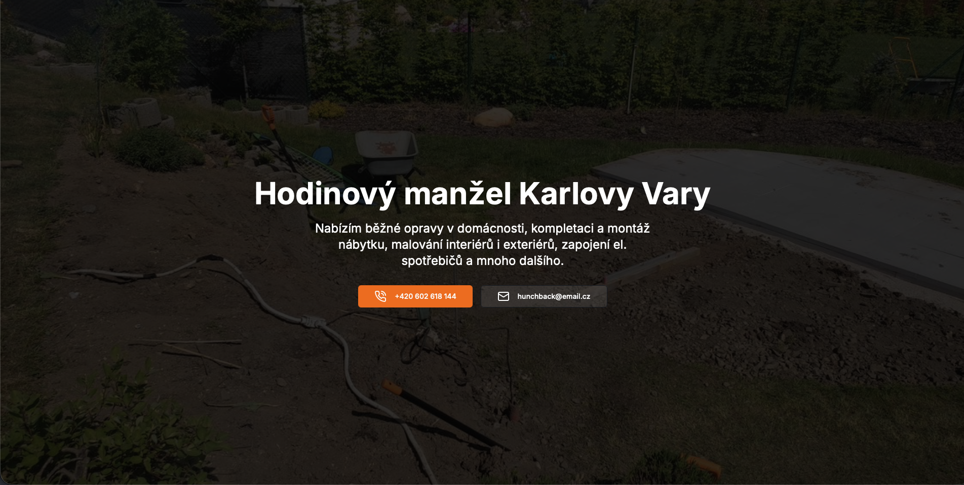 Hodinový manžel Lukáš - screenshot webu